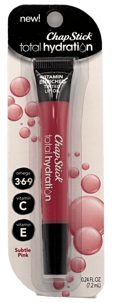 ChapStick – Total Hydration – Vitamin Enriched Tinted Oil – Subtle Pink – 0.24 FL OZ