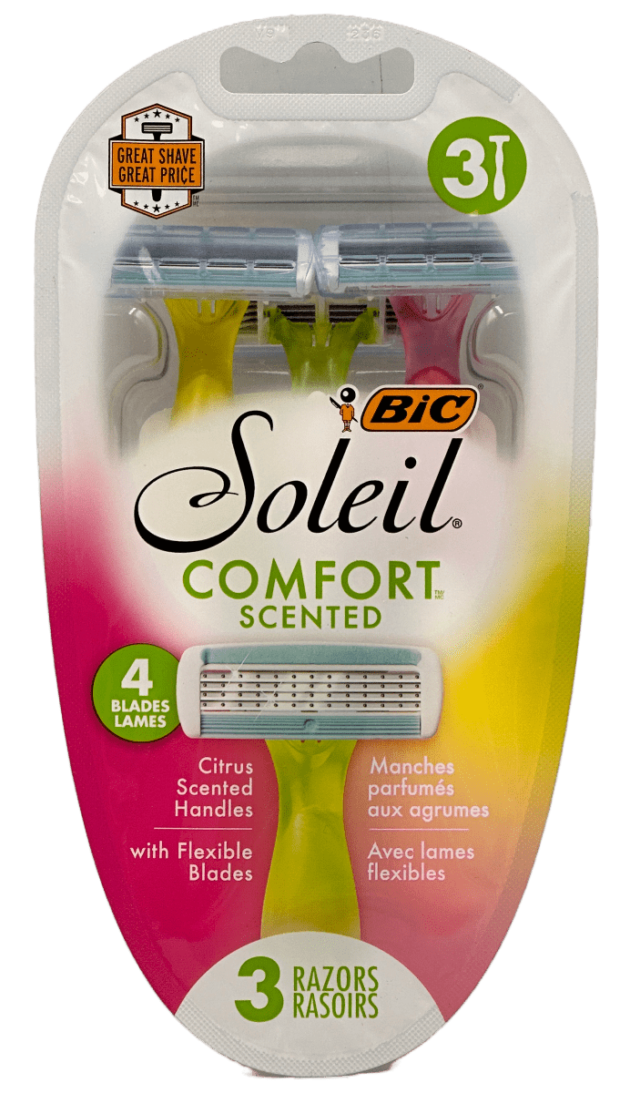 Soleil Comfort – Citrus Scented – 3 Razors